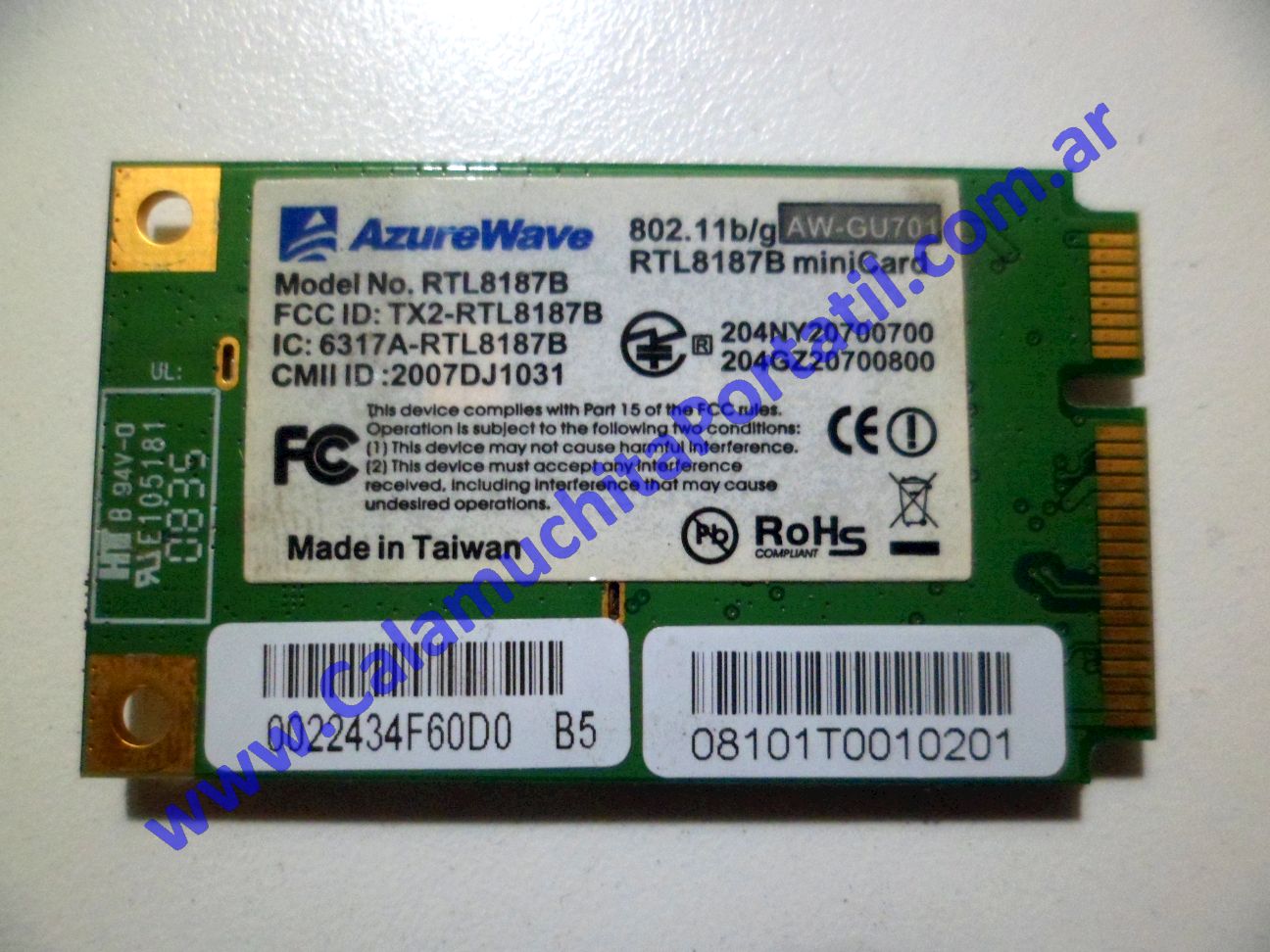 Placa Wifi Commodore KE-8326-MB
