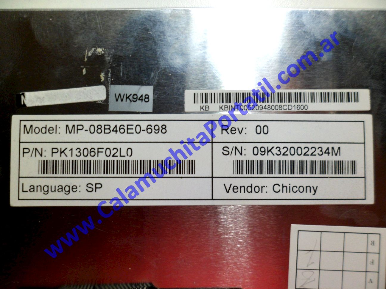 Teclado Acer Aspire One D250-1409 - KAV60