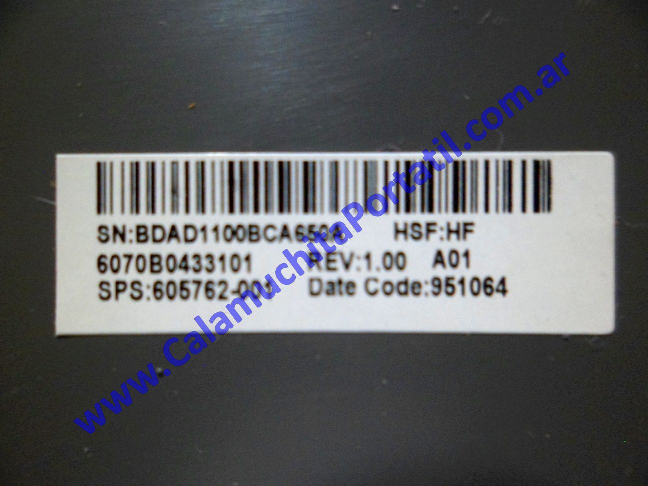 Carcasa Tapa HP HP 425 - XD057LA#AC8