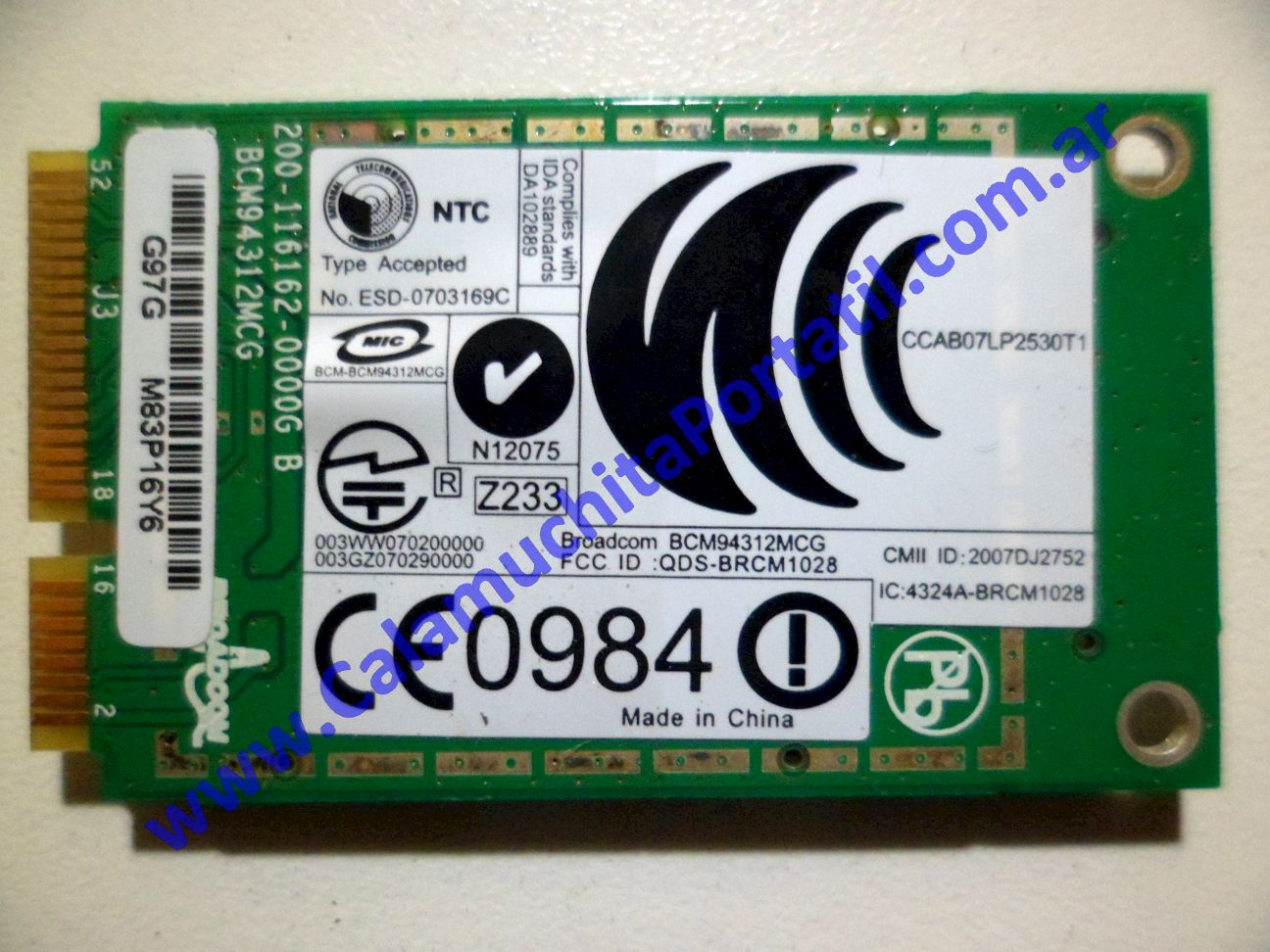 Placa Wifi Dell Inspiron 1525 - PP29L