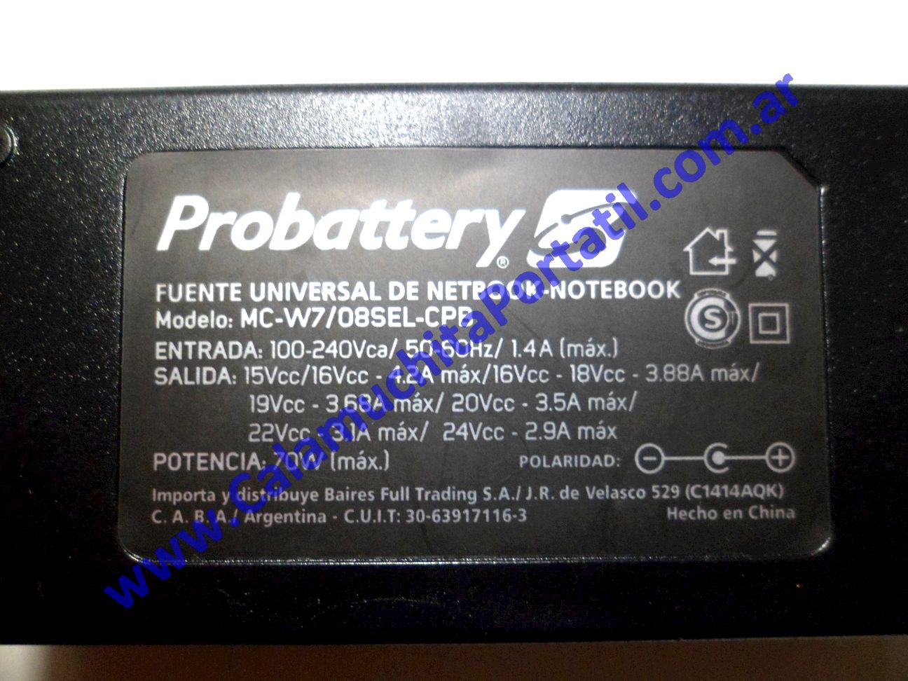 Cargador Noblex NB1501U