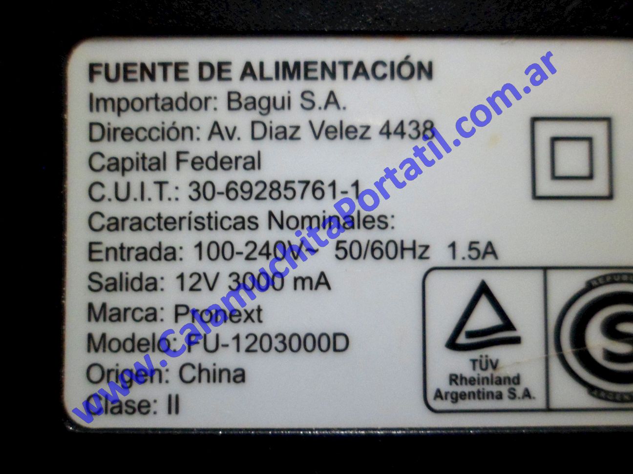 Cargador Asus Eee PC 1000HD