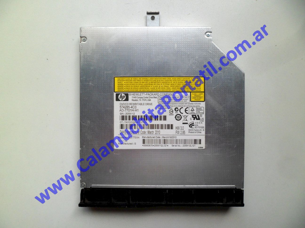 Grabadora DVD Compaq Presario CQ40-630la - WD222LA#AC8
