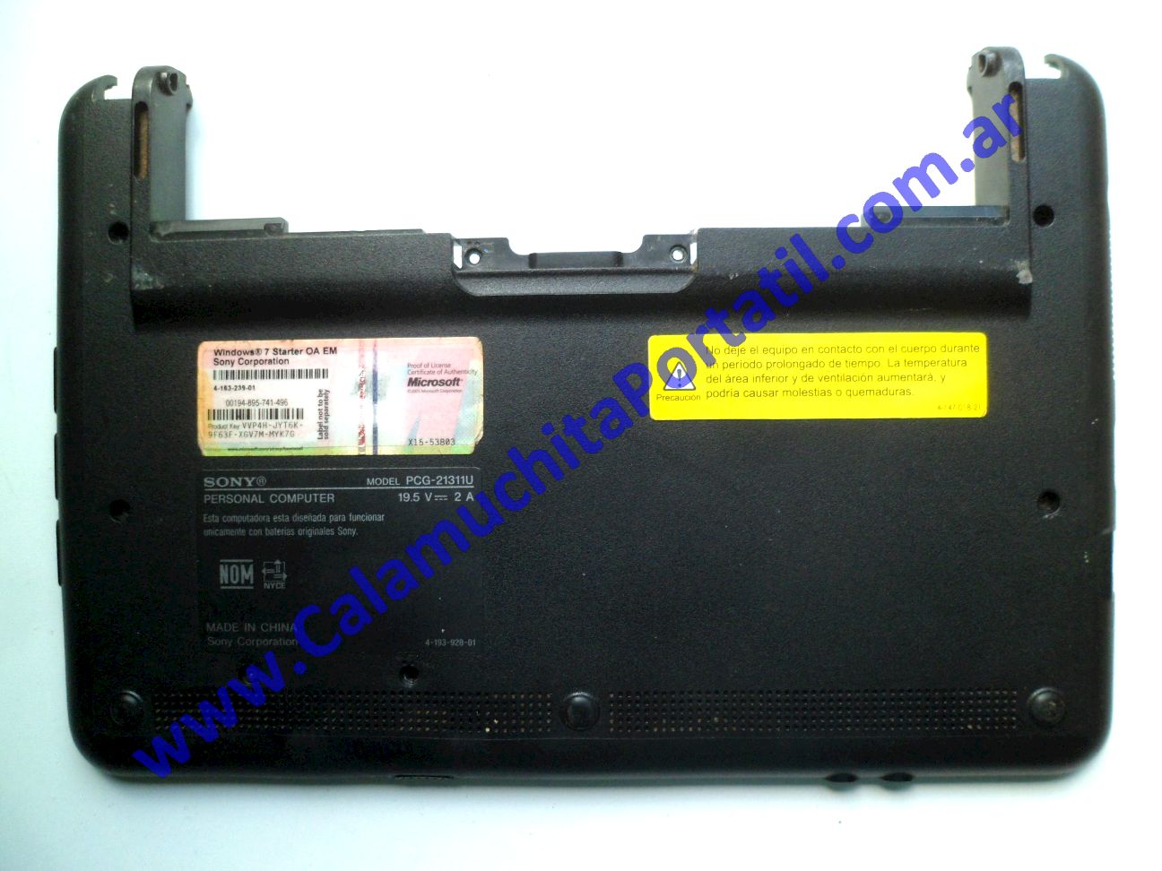 Carcasa Base Sony Vaio VPCM120AL - PCG-21311U