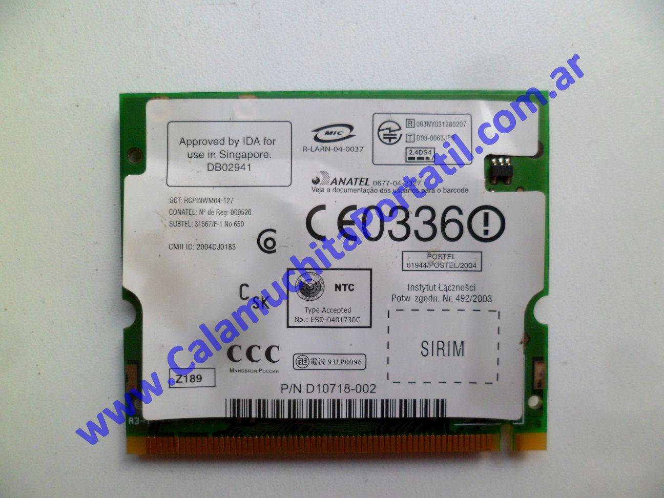 Placa Wifi Dell Inspiron 700m - PP07S