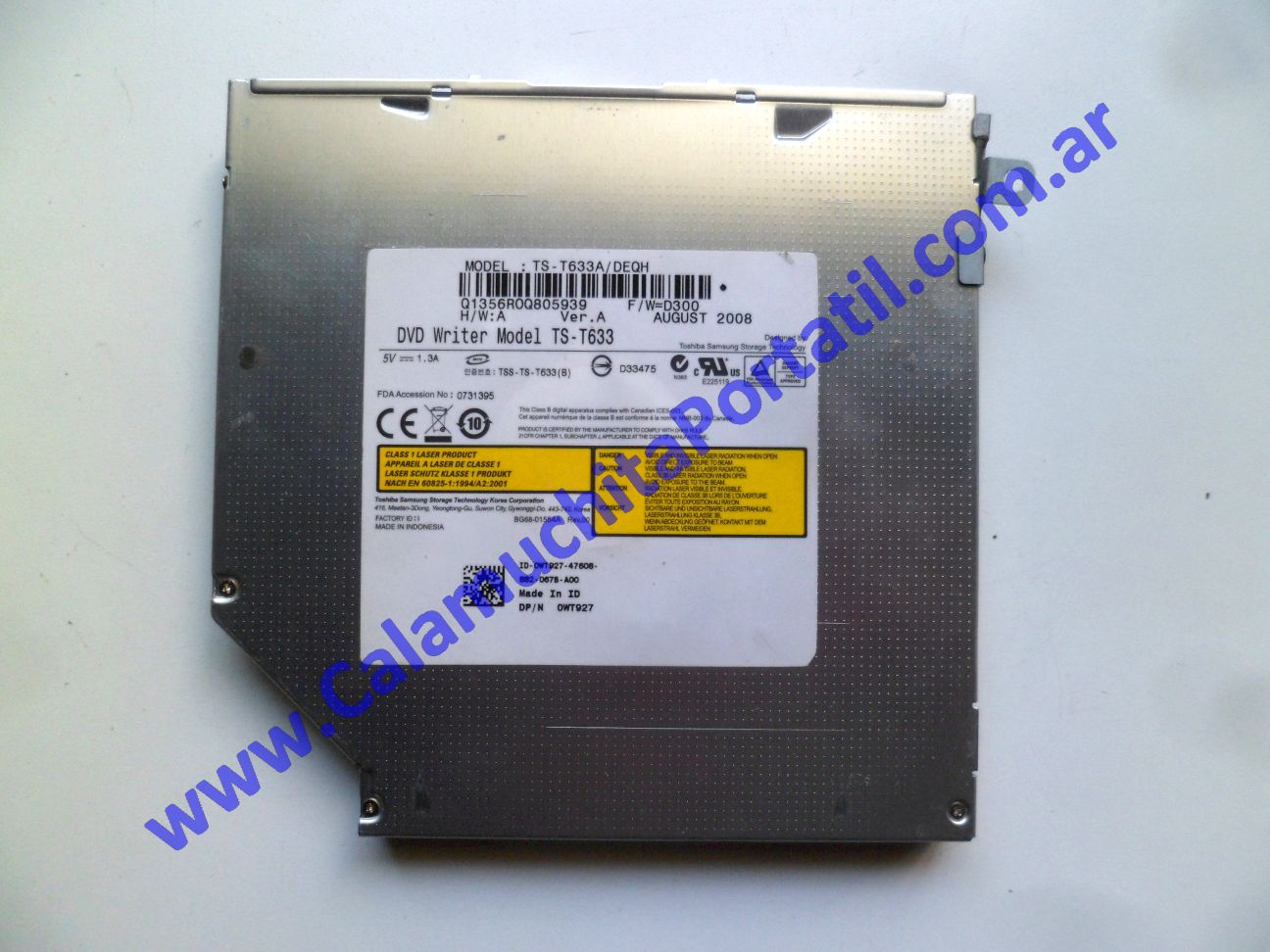 Grabadora DVD Dell Studio 1535 - PP33L