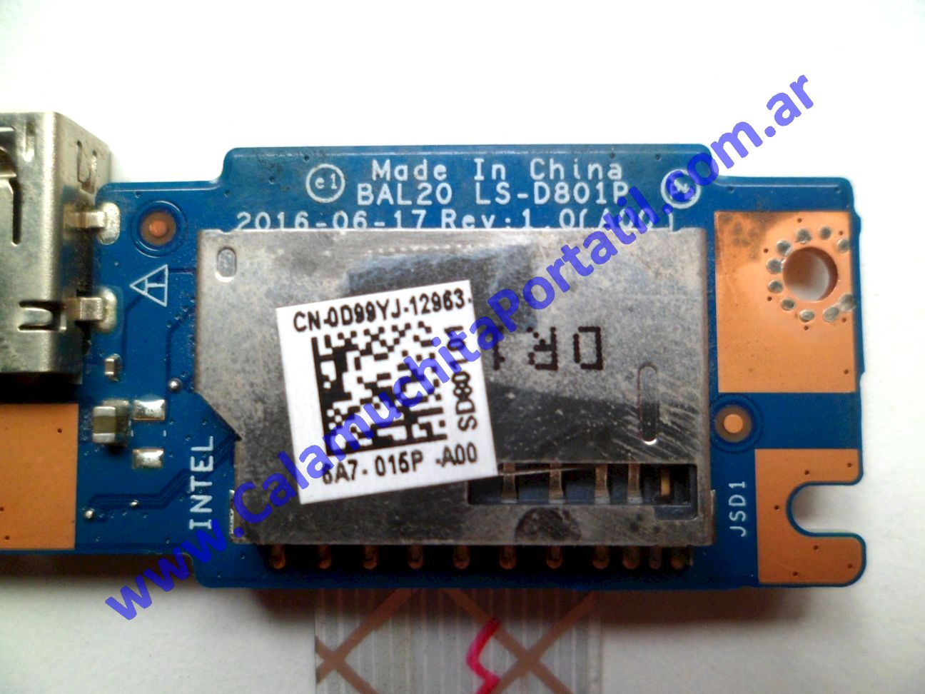 Placa USB Dell Inspiron 15 5000 Series - P66F