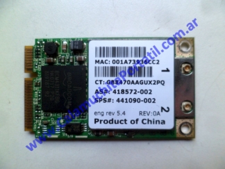 Placa Wifi Compaq Presario F500 - F565LA - GM636LA#AC8