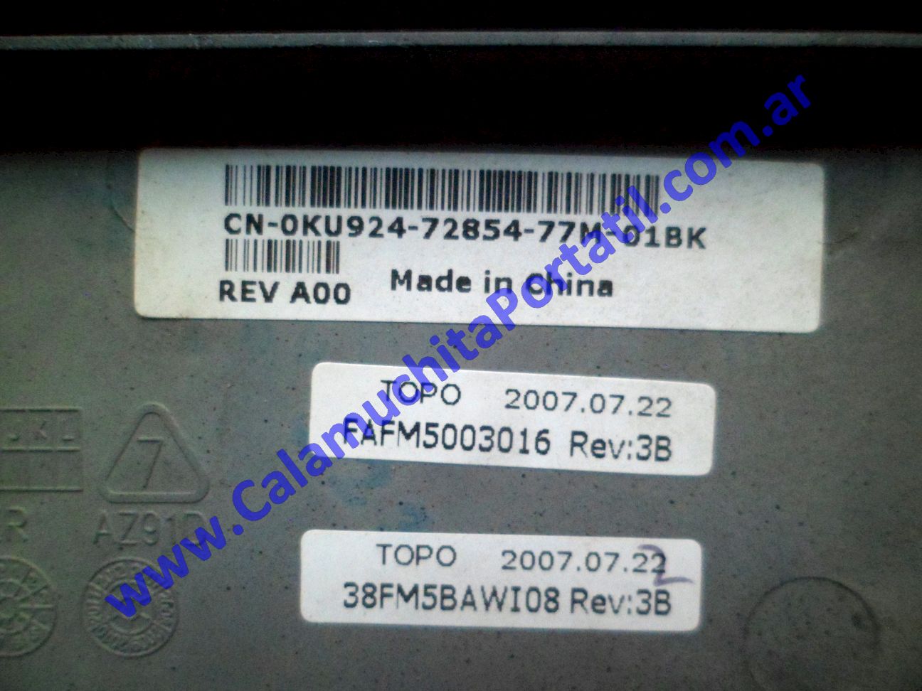 Carcasa Base Dell Inspiron 1521 - PP22L