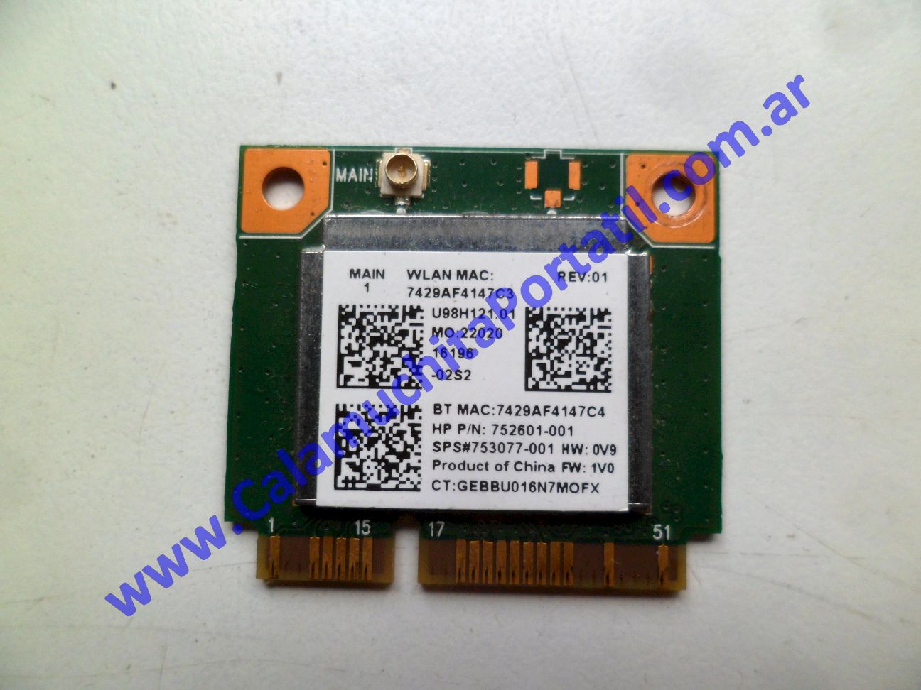 Placa Wifi HP Pavilion 14-v005la - F4H96LA#AKH
