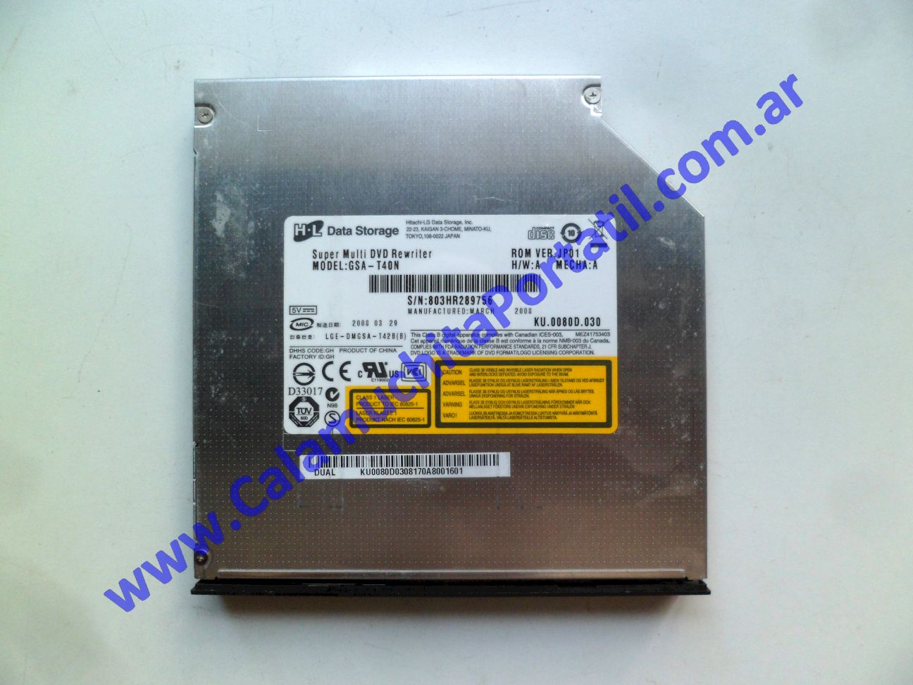 Grabadora DVD Acer Aspire 5520-5148 - ICW50