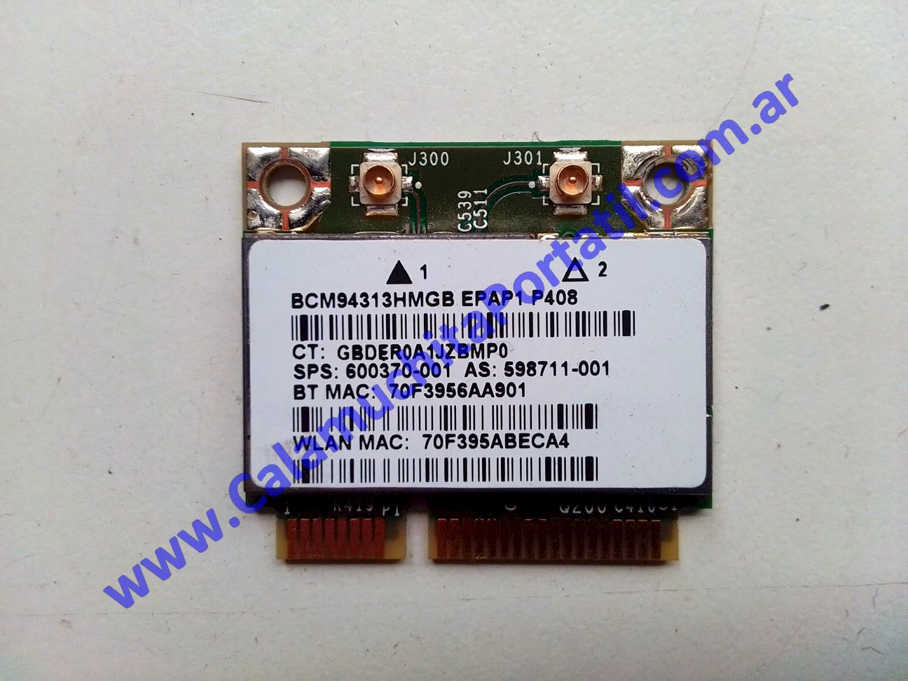 Placa Wifi HP G42-283LA - XR136LA#AC8