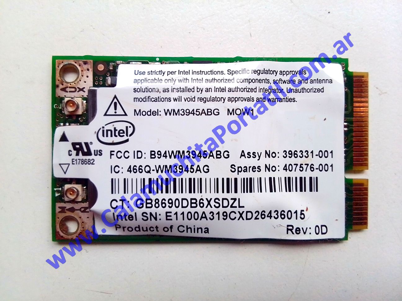 Placa Wifi Compaq 610 - VF484LA#AC8