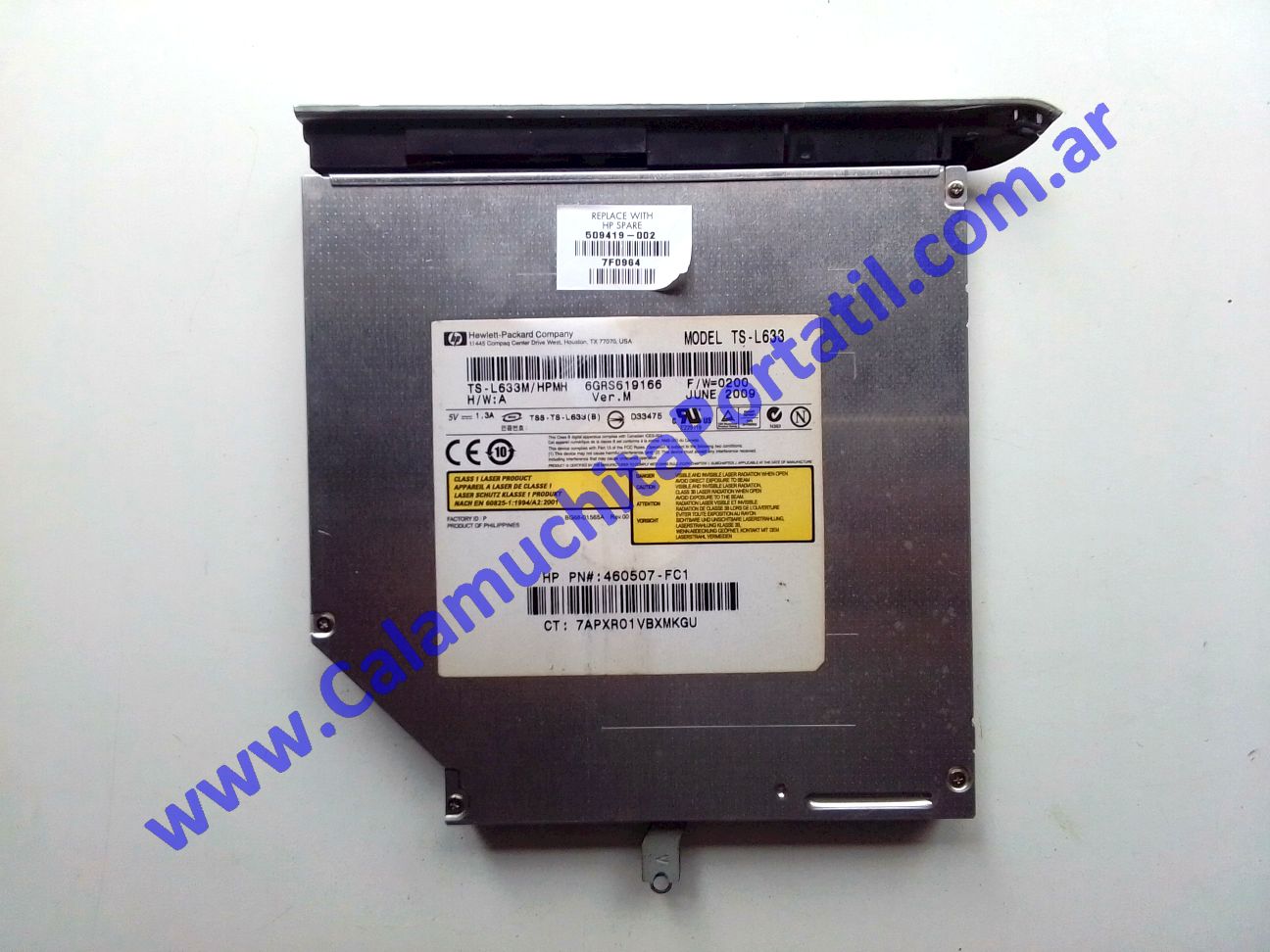 Grabadora DVD HP Pavilion dv6-1277la - VD440LA#AC8
