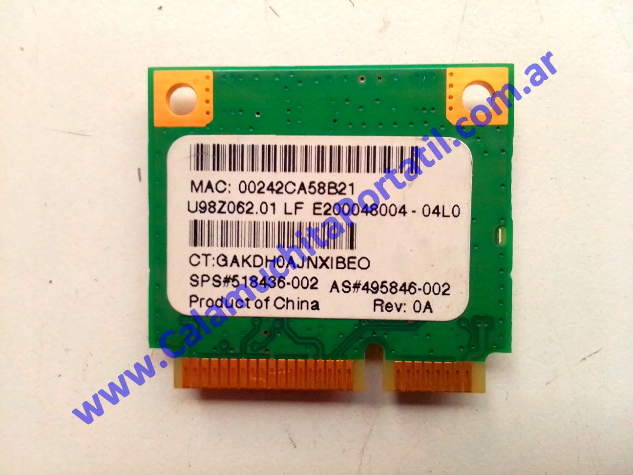 Placa Wifi HP Pavilion dv6-1277la - VD440LA#AC8