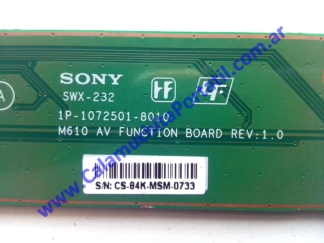 Placa Auxiliar Sony VGN-AR71J - PCG-8113M
