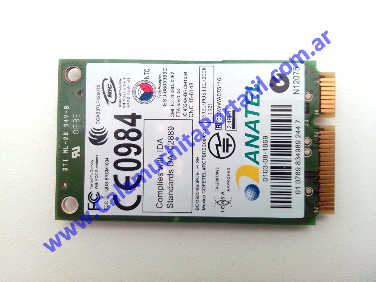Placa Bluetooth Dell Studio 1535 - PP33L