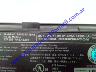 Batería Toshiba Satellite C855D-S5340 - PSCBQU-001005