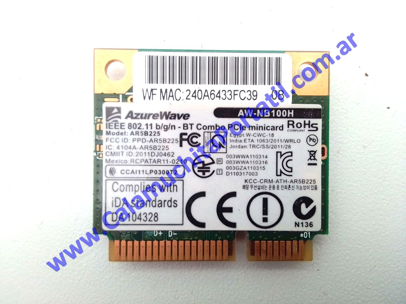 Placa Wifi CX CX225xx