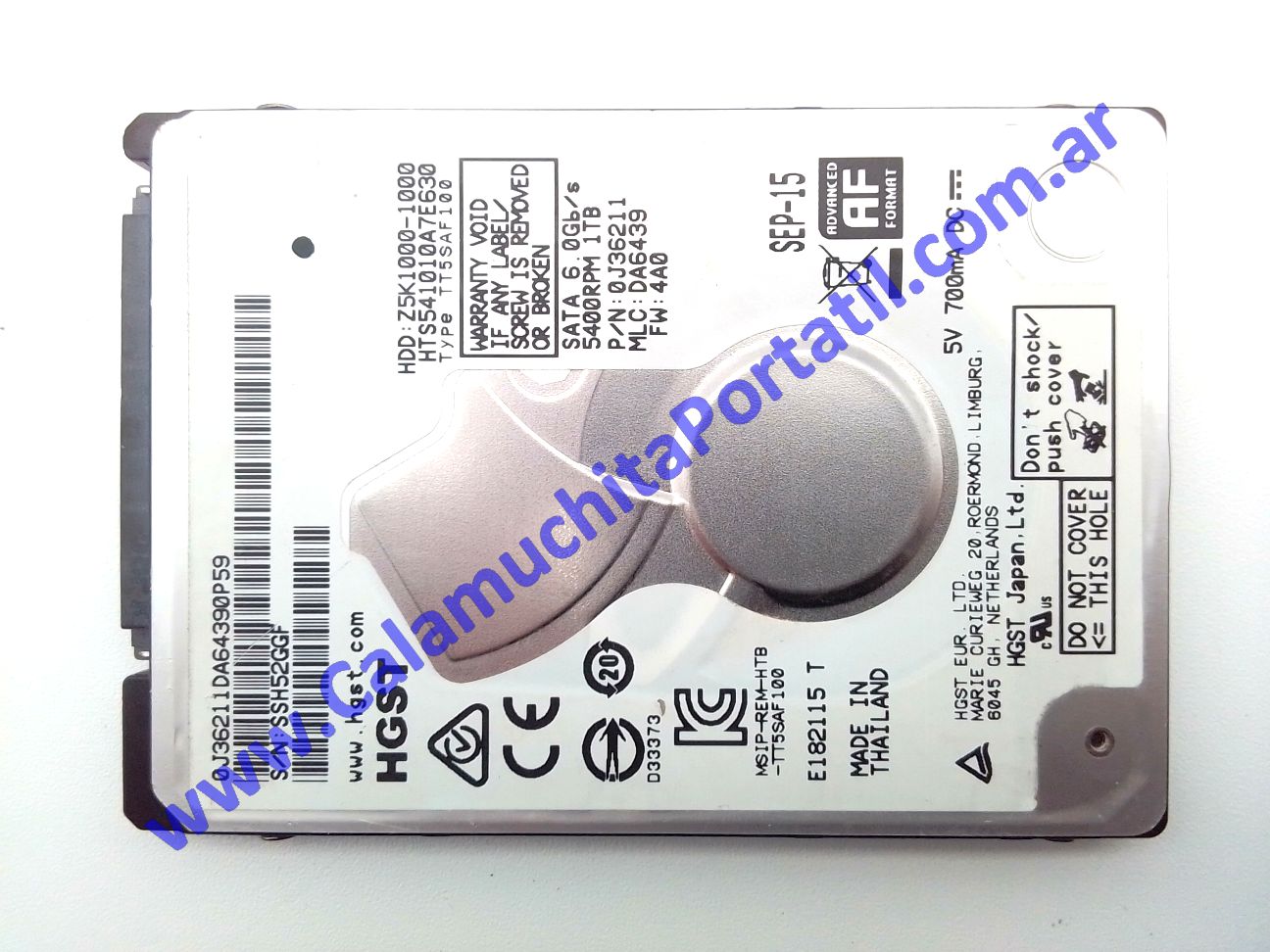Disco Sony SVE11125CLW - SVE111B11U
