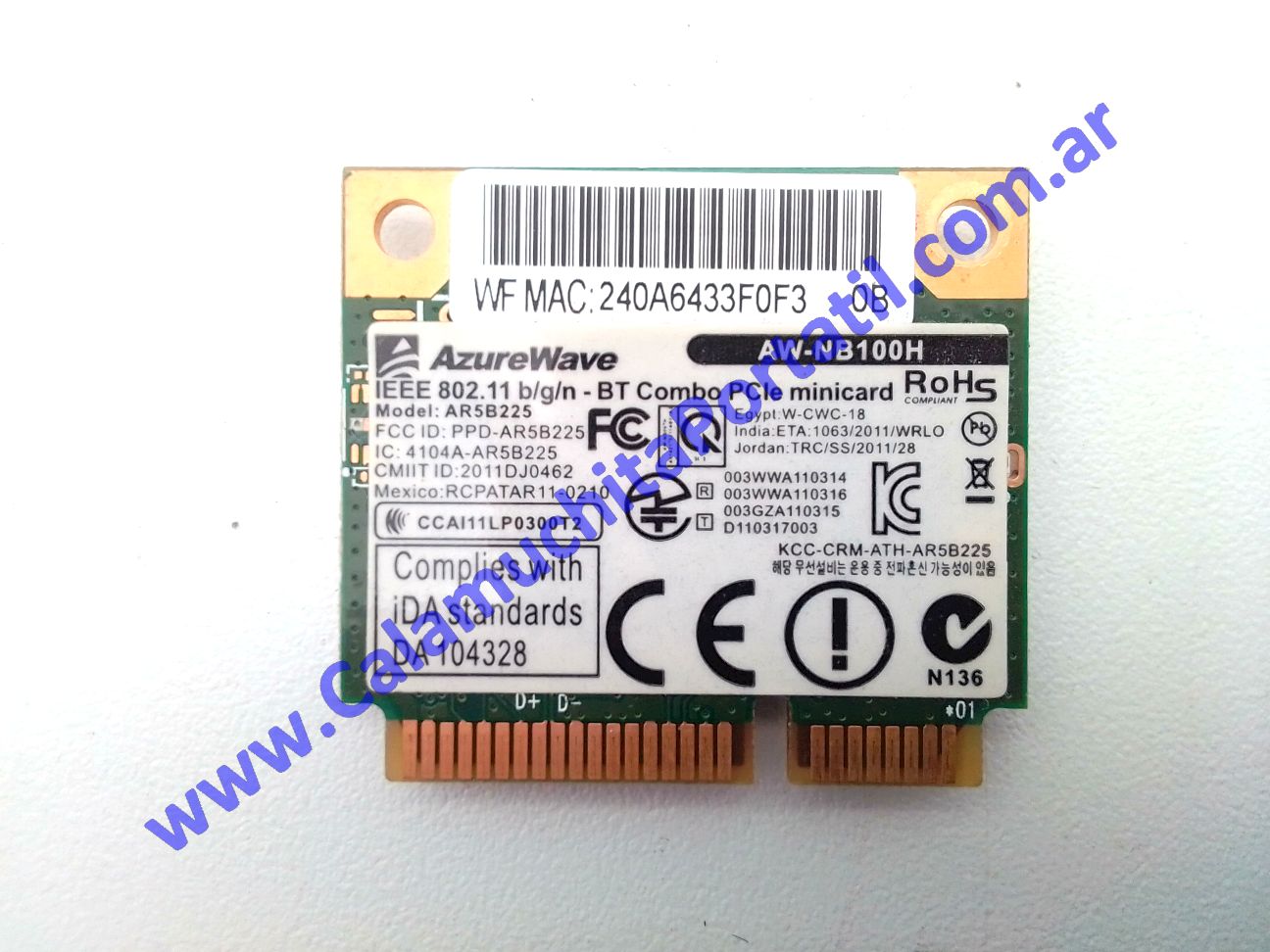Placa Wifi CX CX225xx